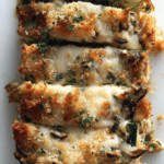 Mushroom and Spinach Zucchini Lasagna Loaf