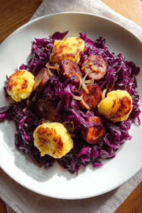 Red Cabbage and Kielbasa