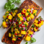 Blackened Salmon with Mango-Habanero Salsa