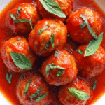 Healthier Chicken Meatballs In Marinara Sauce