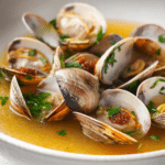 Sake-Steamed Clams with Chorizo
