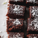 Healthy Chocolate Coconut Snack Cake (Gluten Free)