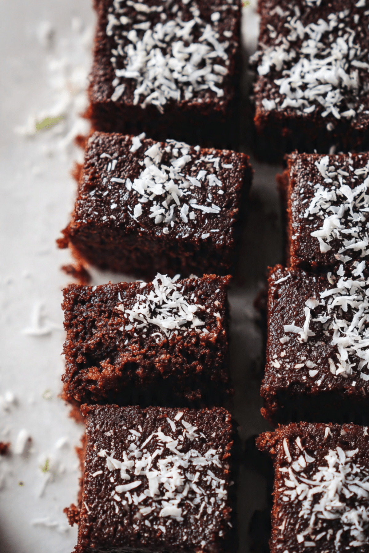 Healthy Chocolate Coconut Snack Cake (Gluten Free)