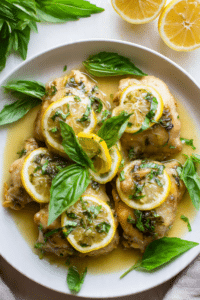 Slow Cooker Lemon-Basil Chicken