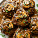 Turkey Salisbury Steaks and Mushroom Gravy