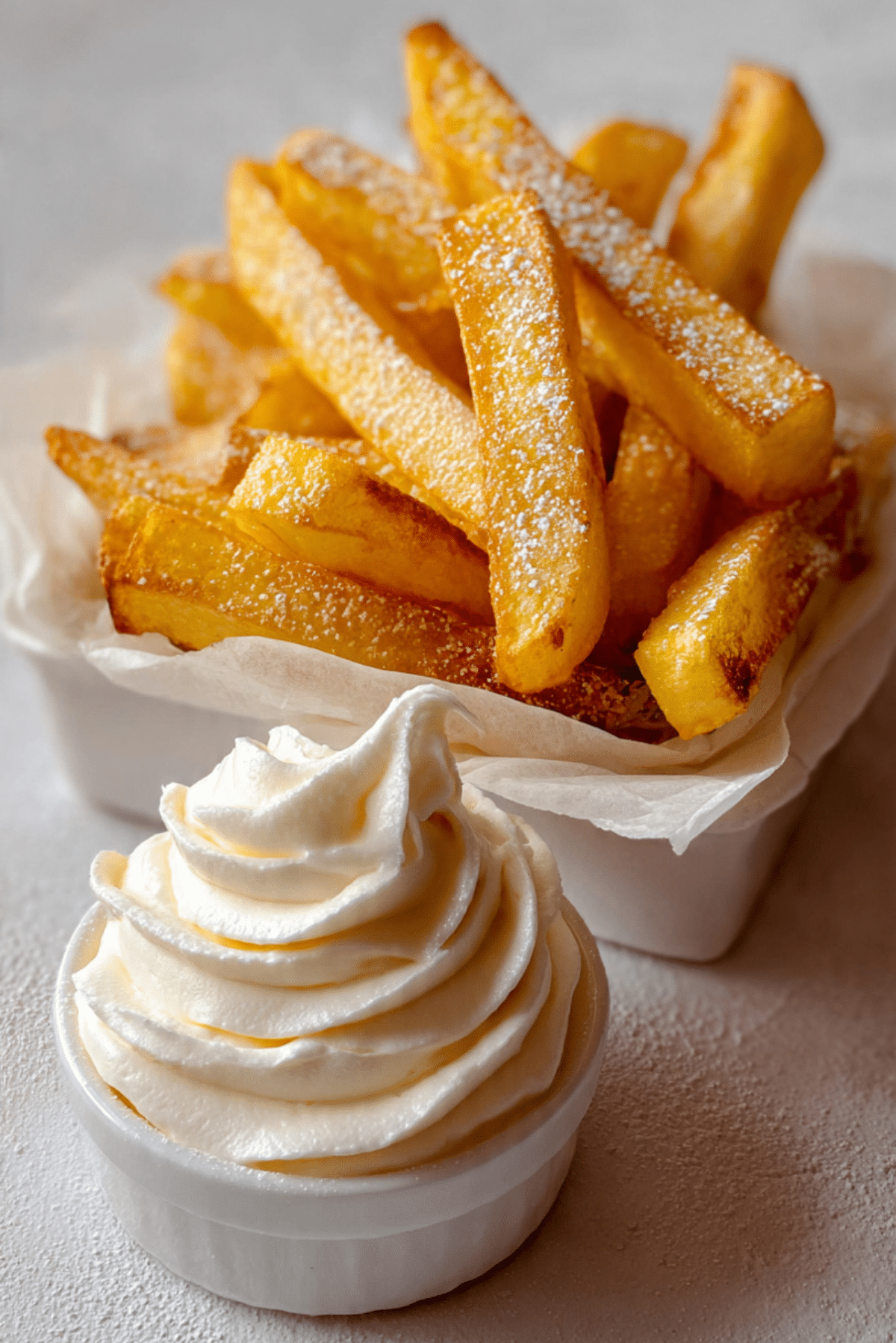 Yuzu Lemon Meringue "Fries"