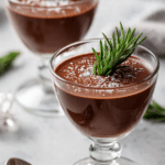 Chocolate and Rosemary Panna Cotta