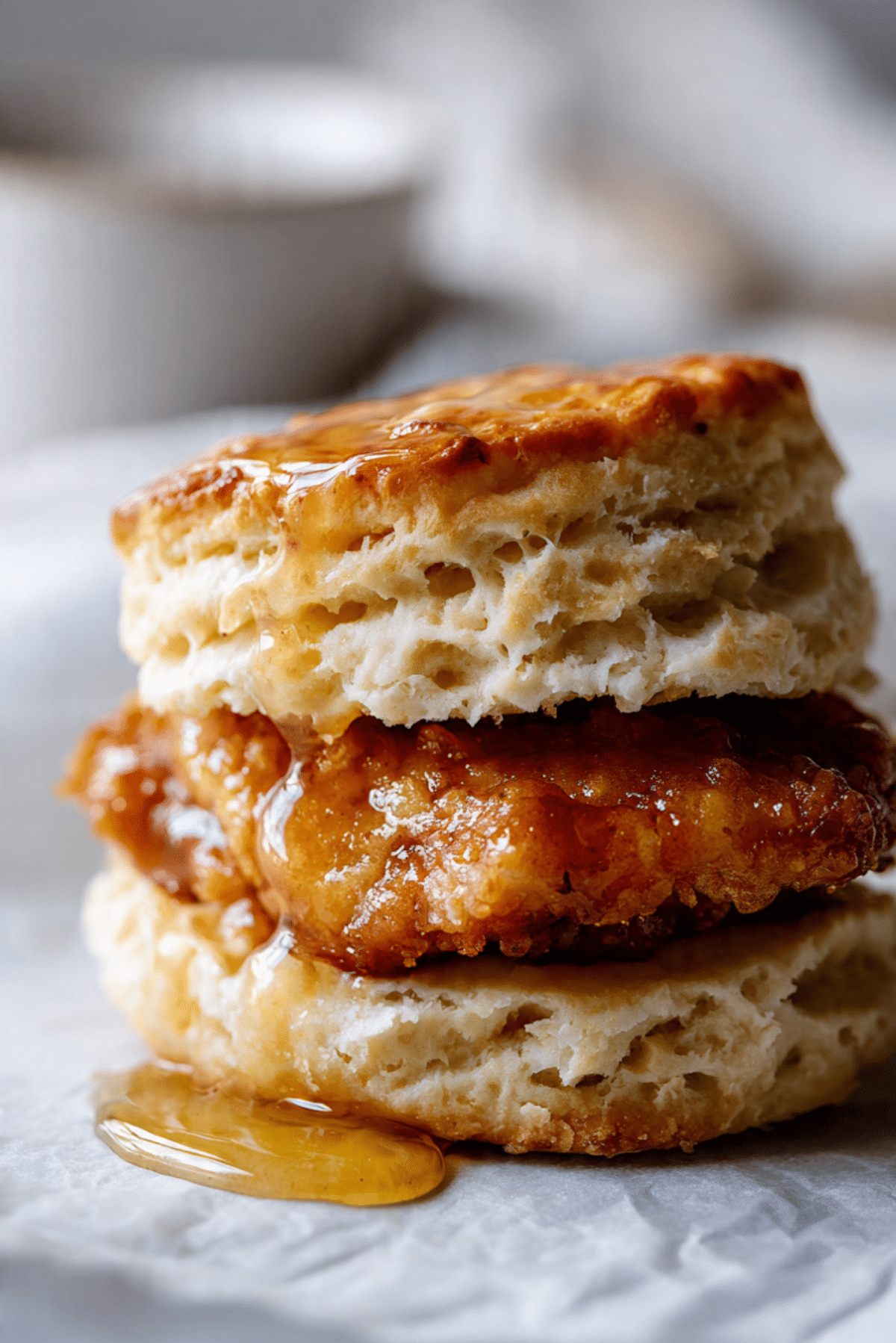 Easy Honey Butter Chicken Biscuit Sandwich