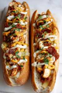 Chicken Chorizo Baguette
