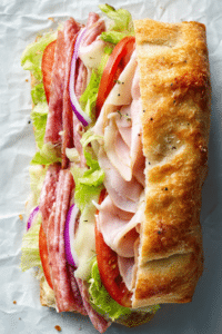 Pizza Crust Italian Sandwich