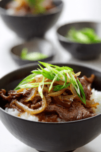 Gyudon (japanese Beef & Rice Bowls)