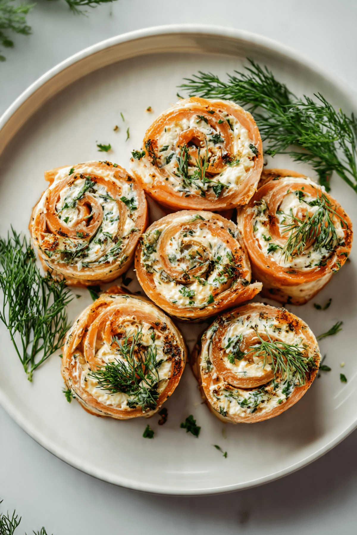 Stuffed Salmon Pinwheels
