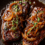 Steak with Onion Juice Sauce