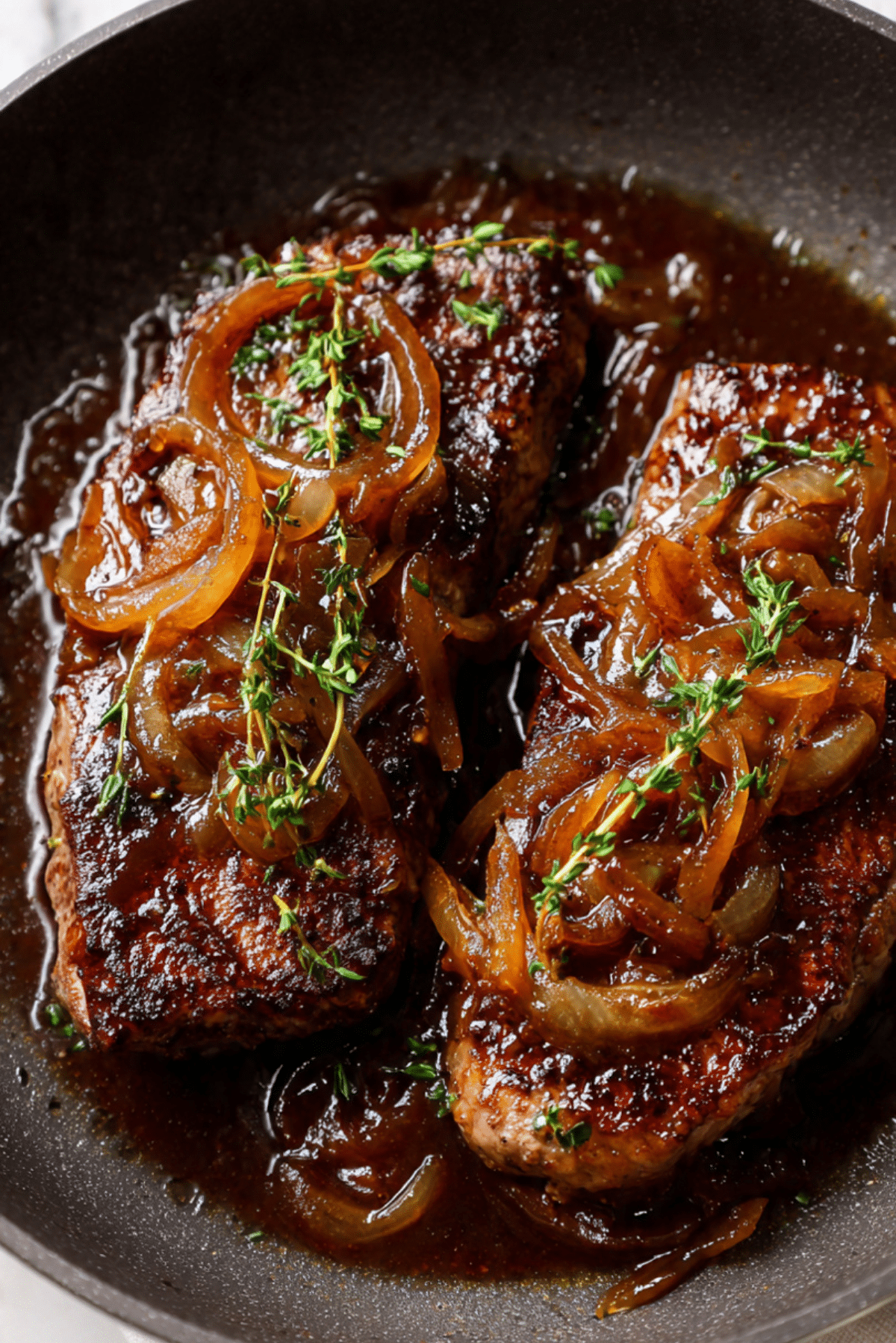 Steak with Onion Juice Sauce