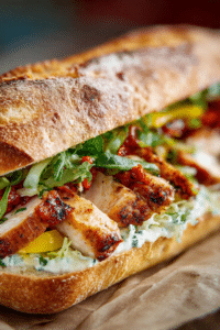 Chicken Chorizo Baguette