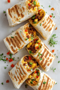 Chorizo Breakfast Burritos