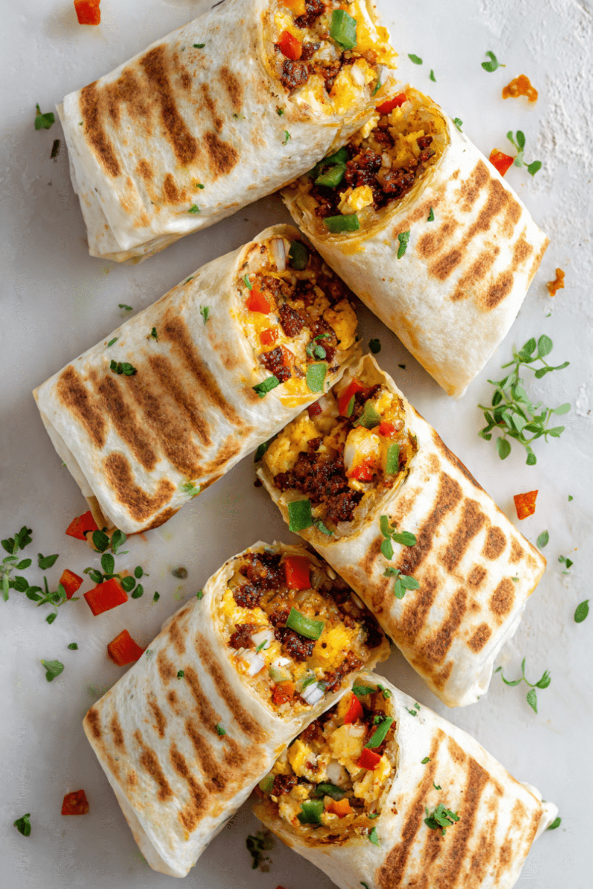Chorizo Breakfast Burritos
