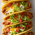 Cheesy chicken tacos