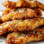 Crispy Garlic Parmesan Chicken Strips