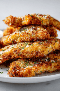 Crispy Garlic Parmesan Chicken Strips