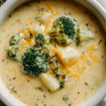 satisfying Cheesy Broccoli Potato Soup