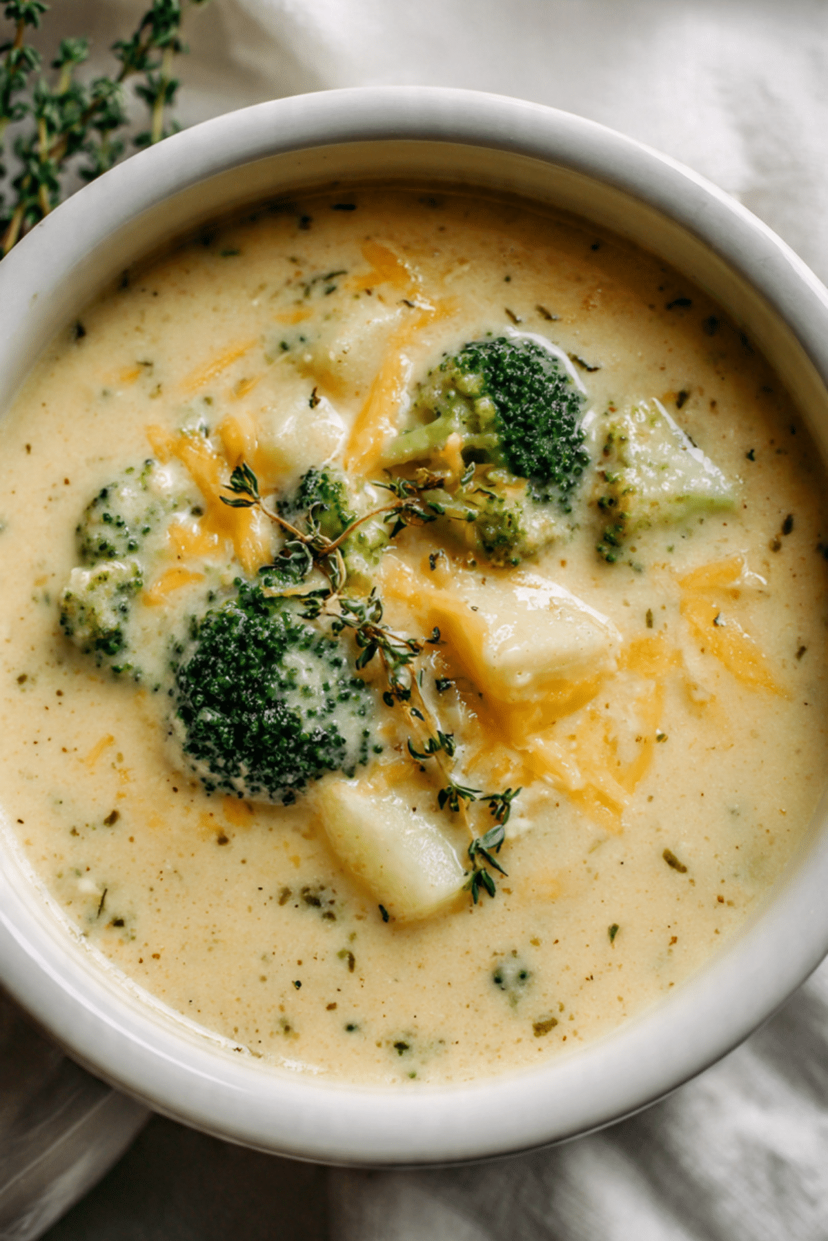 satisfying Cheesy Broccoli Potato Soup
