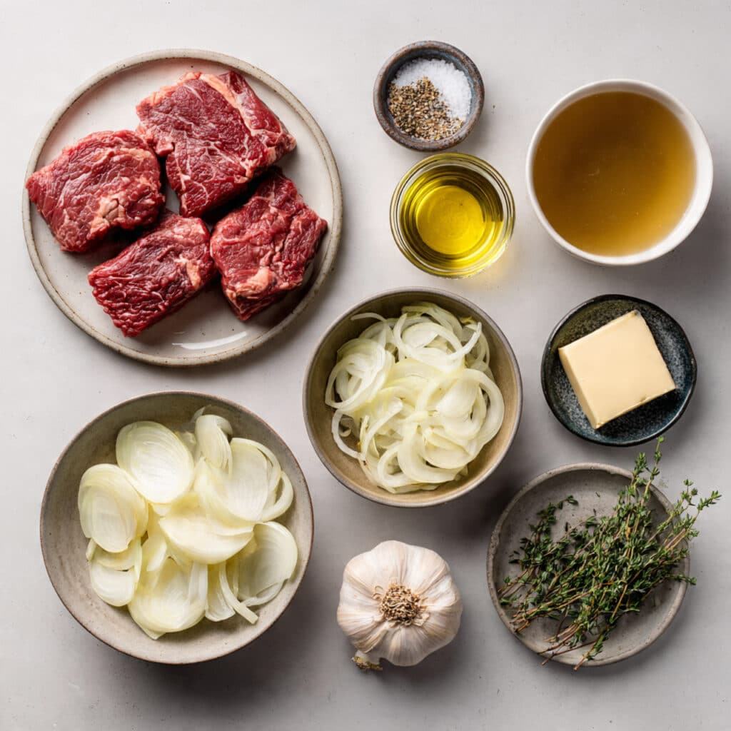 Steak with Onion Juice Sauce