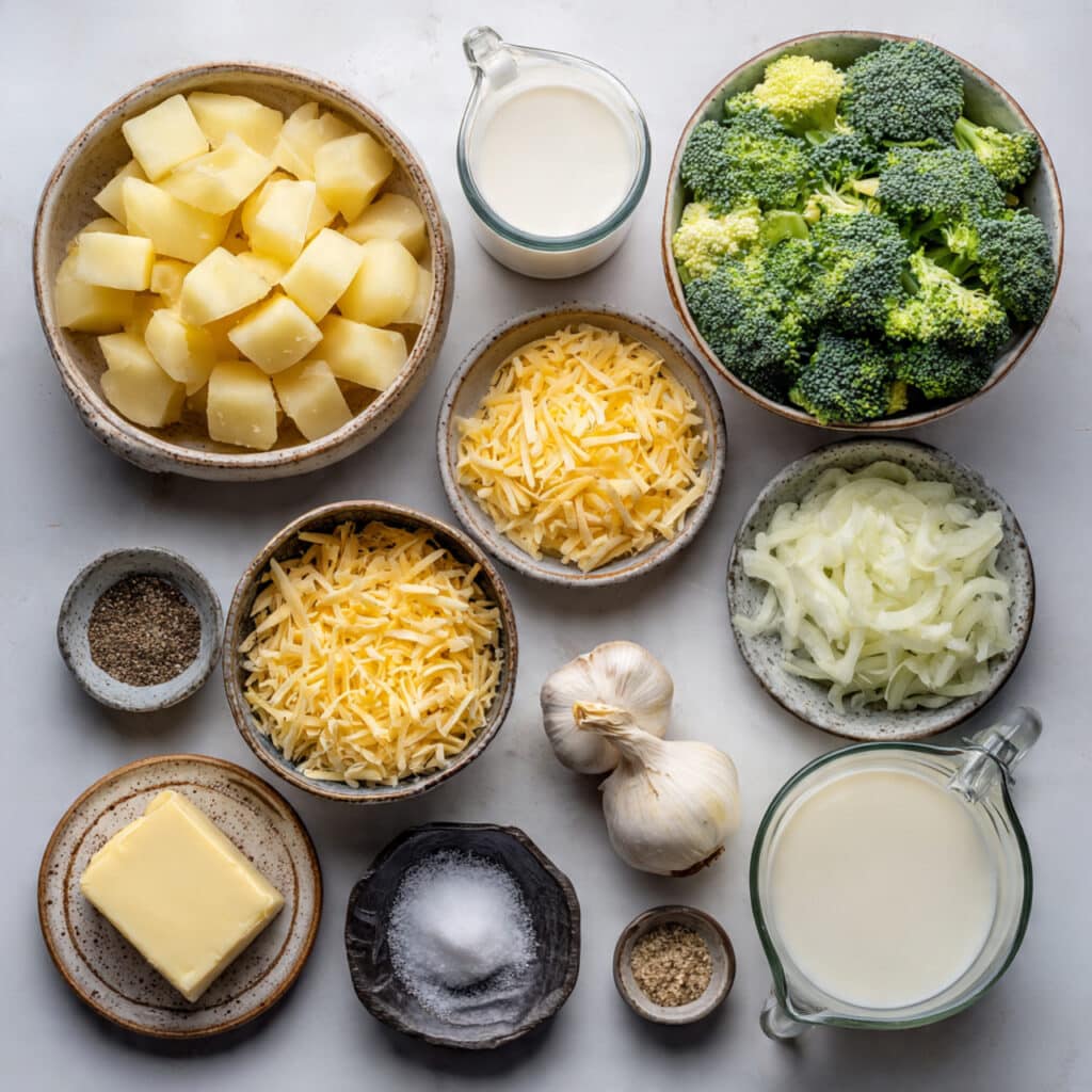 satisfying Cheesy Broccoli Potato Soup
