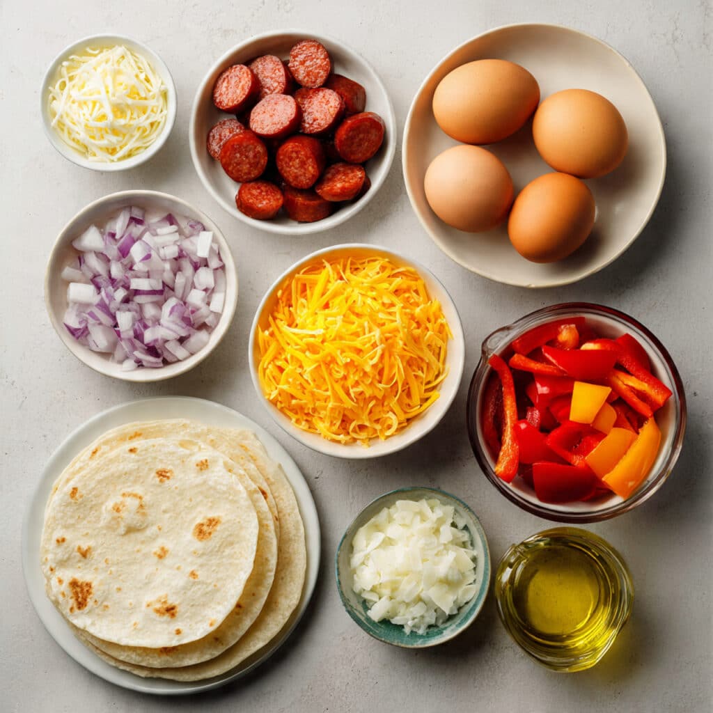 Chorizo Breakfast Burritos