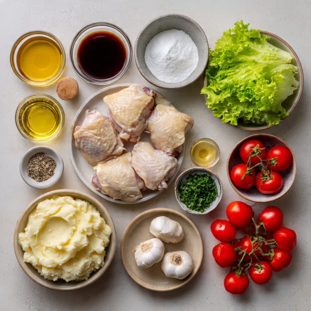 Chicken thighs glazed 